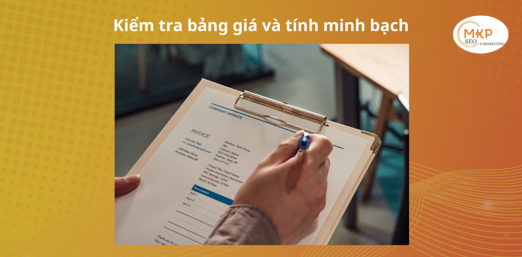 Kiểm tra bảng giá và tính minh bạch