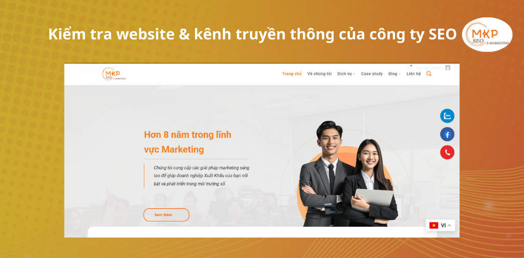 Kiểm tra website & kênh truyền thông của công ty SEO